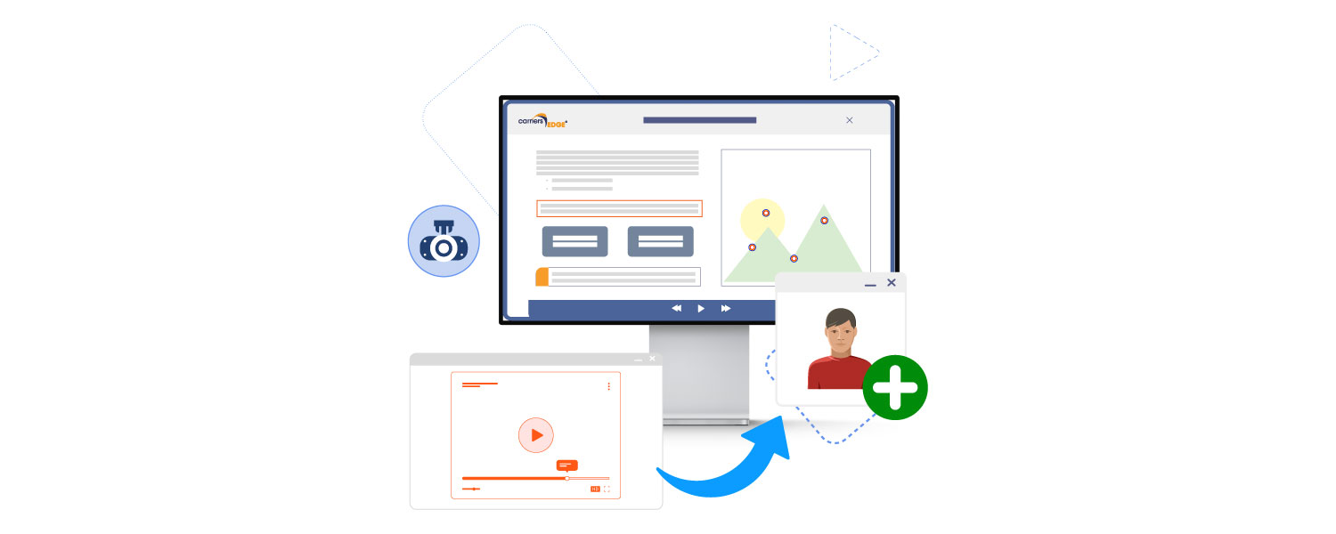 Dashcam Event Integration System providing data to CarriersEdge
