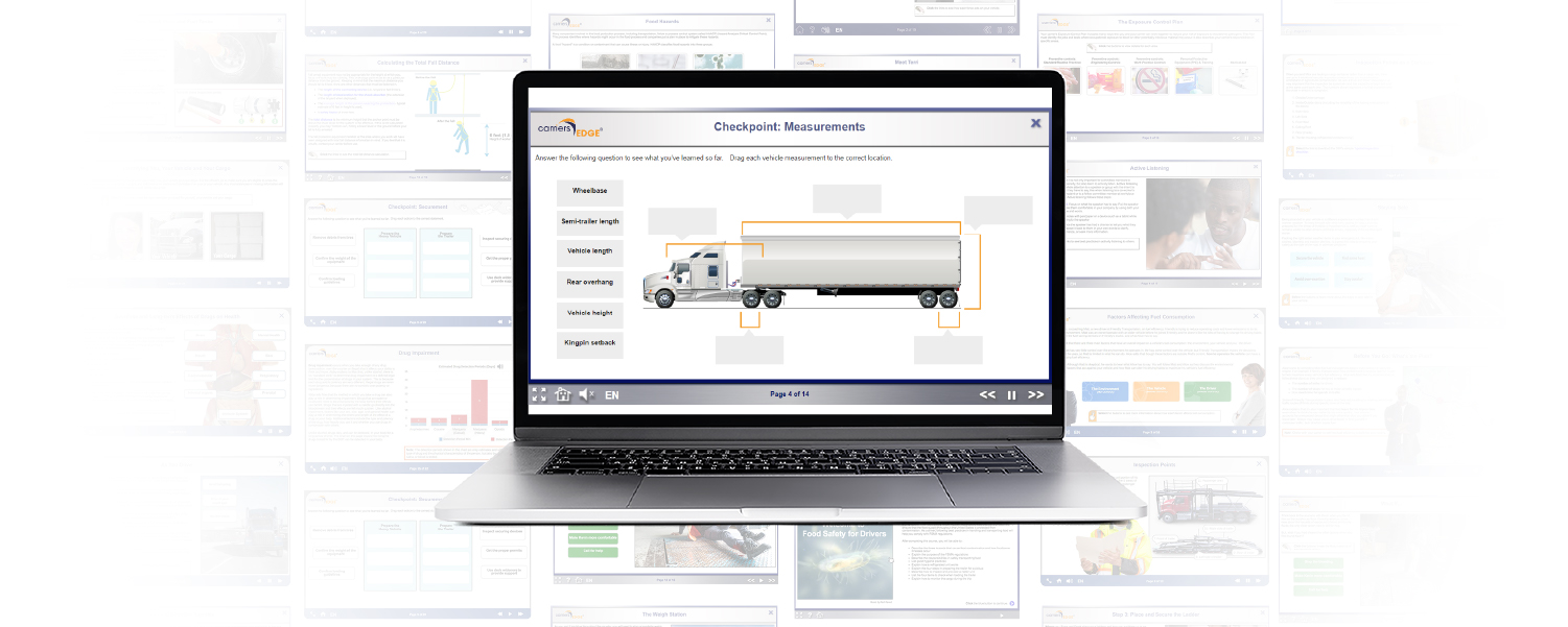 Weights and Dimensions Course checkpoint page on a laptop